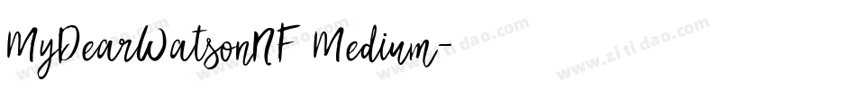 MyDearWatsonNF Medium字体转换